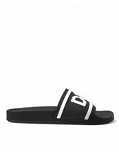 Load image into Gallery viewer, Dolce &amp; Gabbana Black Rubber Sandals Slippers Beachwear Men Shoes
