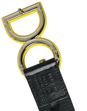 Load image into Gallery viewer, Dolce &amp; Gabbana Yellow Nylon Logo Print Metal Buckle Belt
