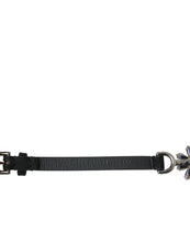 Load image into Gallery viewer, Dolce &amp; Gabbana Black Daisy Crystal Dauphine Waist Belt
