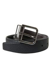 Load image into Gallery viewer, Dolce &amp; Gabbana Black Leather Metal Buckle Men Belt
