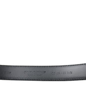 Load image into Gallery viewer, Dolce &amp; Gabbana Black Calf Leather Silver Metal Buckle Belt
