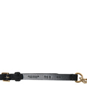 Load image into Gallery viewer, Dolce &amp; Gabbana Black Suede Gold Chain Crystal Waist Belt
