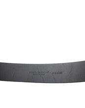 Load image into Gallery viewer, Dolce &amp; Gabbana Black Leather Rectangle Metal Buckle Belt
