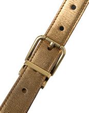 Load image into Gallery viewer, Dolce &amp; Gabbana Metallic Gold Calf Leather Metal Buckle Belt
