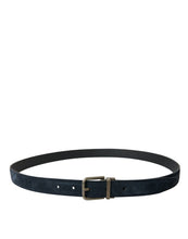 Load image into Gallery viewer, Dolce &amp; Gabbana Blue Suede Leather Gold Metal Buckle Belt
