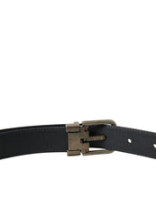 Load image into Gallery viewer, Dolce &amp; Gabbana Blue Suede Leather Gold Metal Buckle Belt
