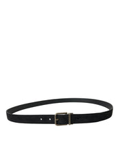 Load image into Gallery viewer, Dolce &amp; Gabbana Black Goat Leather Antique Metal Buckle Belt
