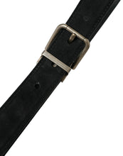 Load image into Gallery viewer, Dolce &amp; Gabbana Black Goat Leather Antique Metal Buckle Belt
