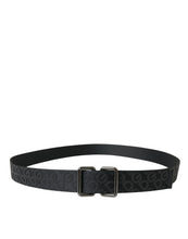 Load image into Gallery viewer, Dolce &amp; Gabbana Black Logomania Leather Metal Buckle Belt
