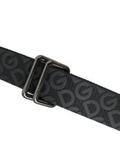 Load image into Gallery viewer, Dolce &amp; Gabbana Black Logomania Leather Metal Buckle Belt
