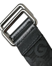 Load image into Gallery viewer, Dolce &amp; Gabbana Black Logomania Leather Metal Buckle Belt
