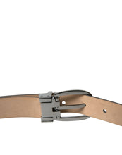 Load image into Gallery viewer, Dolce &amp; Gabbana Dark Brown Leather Silver Metal Buckle Belt
