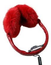 Load image into Gallery viewer, Dolce &amp; Gabbana Red Mink Fur Winter Warmer Headband Ear Muffs
