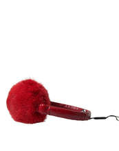 Load image into Gallery viewer, Dolce &amp; Gabbana Red Mink Fur Winter Warmer Headband Ear Muffs
