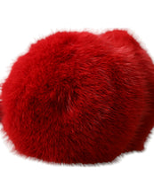 Load image into Gallery viewer, Dolce &amp; Gabbana Red Mink Fur Winter Warmer Headband Ear Muffs
