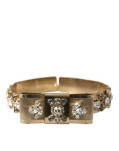 Load image into Gallery viewer, Dolce &amp; Gabbana Gold Tone Brass Crystal Embellished Belt
