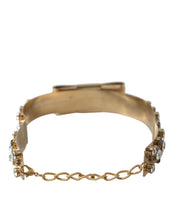 Load image into Gallery viewer, Dolce &amp; Gabbana Gold Tone Brass Crystal Embellished Belt
