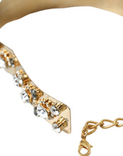 Load image into Gallery viewer, Dolce &amp; Gabbana Gold Tone Brass Crystal Embellished Belt
