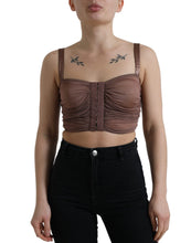 Load image into Gallery viewer, Dolce &amp; Gabbana Elegant Cropped Silk Blend Top

