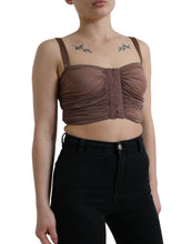 Load image into Gallery viewer, Dolce &amp; Gabbana Elegant Cropped Silk Blend Top
