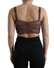 Load image into Gallery viewer, Dolce &amp; Gabbana Elegant Cropped Silk Blend Top

