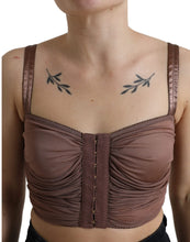 Load image into Gallery viewer, Dolce &amp; Gabbana Elegant Cropped Silk Blend Top
