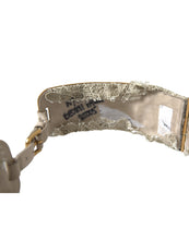 Load image into Gallery viewer, Dolce &amp; Gabbana Gold Brass Faux Pearl Floral Embellished Belt
