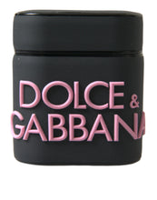 Load image into Gallery viewer, Dolce &amp; Gabbana Black Pink Silicone Embossed Logo Airpods Case
