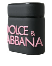 Load image into Gallery viewer, Dolce &amp; Gabbana Black Pink Silicone Embossed Logo Airpods Case
