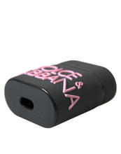 Load image into Gallery viewer, Dolce &amp; Gabbana Black Pink Silicone Embossed Logo Airpods Case
