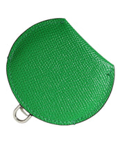 Load image into Gallery viewer, Dolce &amp; Gabbana Green Calfskin Leather Round Logo Hand Mirror Holder
