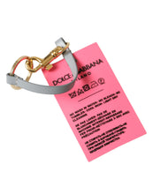 Load image into Gallery viewer, Dolce &amp; Gabbana Pink Silicone DG Logo Gold Brass Keychain
