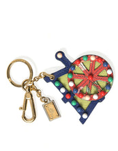 Load image into Gallery viewer, Dolce &amp; Gabbana Multicolor Gold Tone Carretto Keychain Keyring
