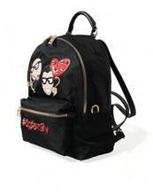 Load image into Gallery viewer, Dolce &amp; Gabbana Black #DGFAMILY Embellished Backpack VULCANO Bag
