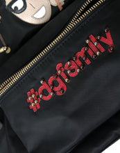 Load image into Gallery viewer, Dolce &amp; Gabbana Black #DGFAMILY Embellished Backpack VULCANO Bag
