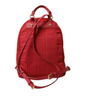 Load image into Gallery viewer, Dolce &amp; Gabbana Red #DGFAMILY Embellished Backpack VULCANO Bag
