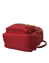 Load image into Gallery viewer, Dolce &amp; Gabbana Red #DGFAMILY Embellished Backpack VULCANO Bag
