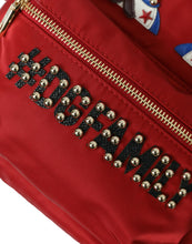 Load image into Gallery viewer, Dolce &amp; Gabbana Red #DGFAMILY Embellished Backpack VULCANO Bag
