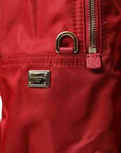 Load image into Gallery viewer, Dolce &amp; Gabbana Red #DGFAMILY Embellished Backpack VULCANO Bag
