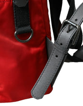 Load image into Gallery viewer, Dolce &amp; Gabbana Red Nylon Leather DG Logo School Backpack Bag
