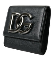 Load image into Gallery viewer, Dolce &amp; Gabbana Black Lamb Leather Logo Card Holder Chain Strap Bags
