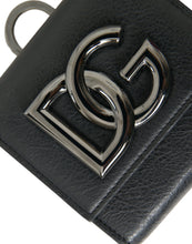 Load image into Gallery viewer, Dolce &amp; Gabbana Black Lamb Leather Logo Card Holder Chain Strap Bags
