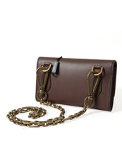 Load image into Gallery viewer, Dolce &amp; Gabbana Brown Calf Leather Logo Embossed Shoulder Bags
