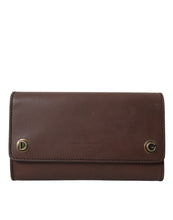 Load image into Gallery viewer, Dolce &amp; Gabbana Brown Calf Leather Logo Embossed Shoulder Bags
