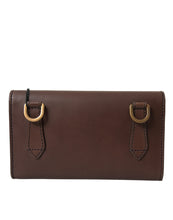 Load image into Gallery viewer, Dolce &amp; Gabbana Brown Calf Leather Logo Embossed Shoulder Bags
