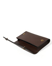 Load image into Gallery viewer, Dolce &amp; Gabbana Brown Calf Leather Logo Embossed Shoulder Bags
