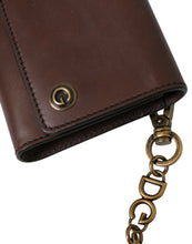 Load image into Gallery viewer, Dolce &amp; Gabbana Brown Calf Leather Logo Embossed Shoulder Bags
