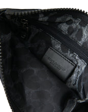 Load image into Gallery viewer, Dolce &amp; Gabbana Black Nylon Logo Plaque Keyring Pouch Clutch Bags
