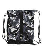 Load image into Gallery viewer, Dolce &amp; Gabbana Black Leaf Print Adjustable Drawstring Nap Sack Bag
