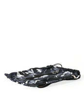 Load image into Gallery viewer, Dolce &amp; Gabbana Black Leaf Print Adjustable Drawstring Nap Sack Bag
